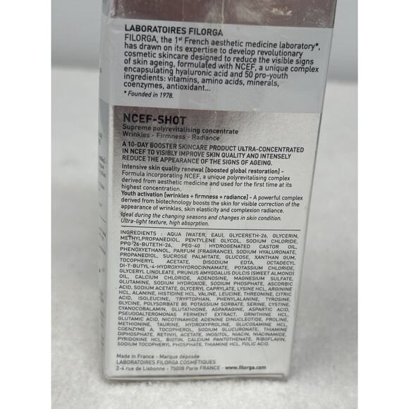 Laboratories Filorga NCEF-Shot Supreme Polyrevitalisant Supreme .5oz - Picture 3 of 8